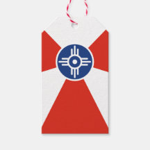 Wichita Kansas ICT Flag Gift Label
