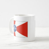 Wichita Kansas ICT Flag Koffiemok (Voorkant links)