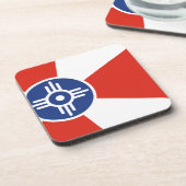 Wichita Kansas ICT Flag Onderzetter (Linkerzijde)