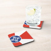 Wichita Kansas ICT Flag Onderzetter (Rechterzijde)