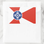 Wichita Kansas ICT Flag Rechthoekige Sticker (Tas)