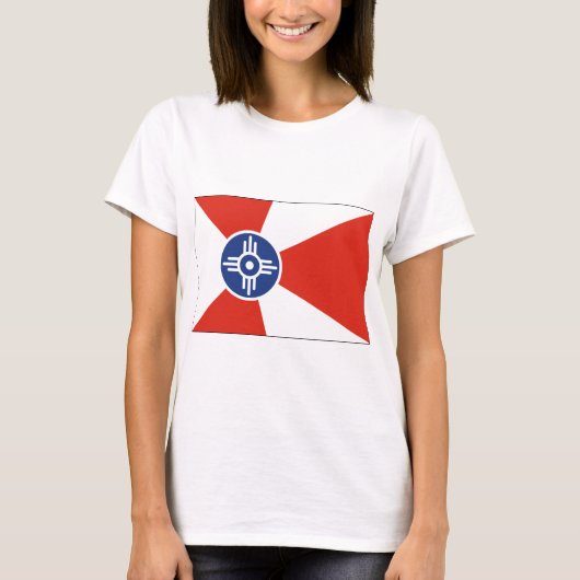 Wichita Kansas ICT Flag T-shirt (Voorkant)