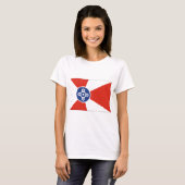 Wichita Kansas ICT Flag T-shirt (Voorkant volledig)