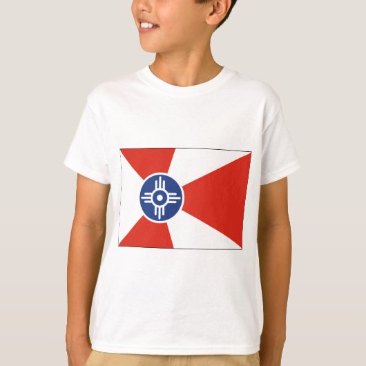 Wichita Kansas ICT Flag T-shirt (Voorkant)