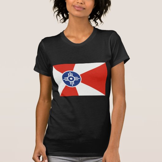 Wichita Kansas ICT Flag T-shirt (Voorkant)
