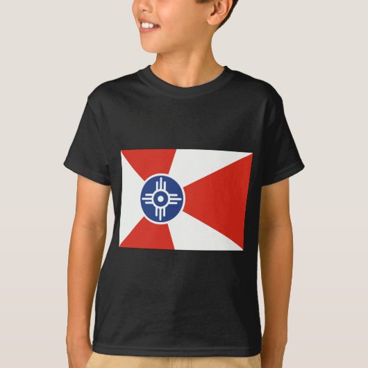 Wichita Kansas ICT Flag T-shirt (Voorkant)