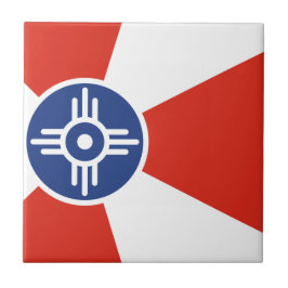 Wichita Kansas ICT Flag Tegeltje