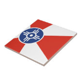 Wichita Kansas ICT Flag Tegeltje (Zijkant)