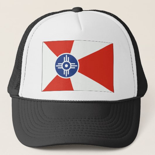 Wichita Kansas ICT Flag Trucker Pet (Voorkant)