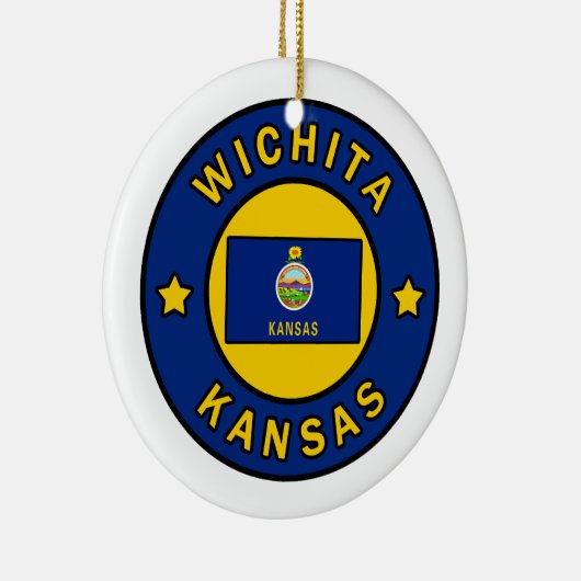 Wichita Kansas Keramisch Ornament (Rechts)