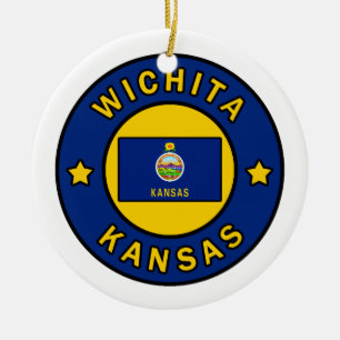 Wichita Kansas Keramisch Ornament