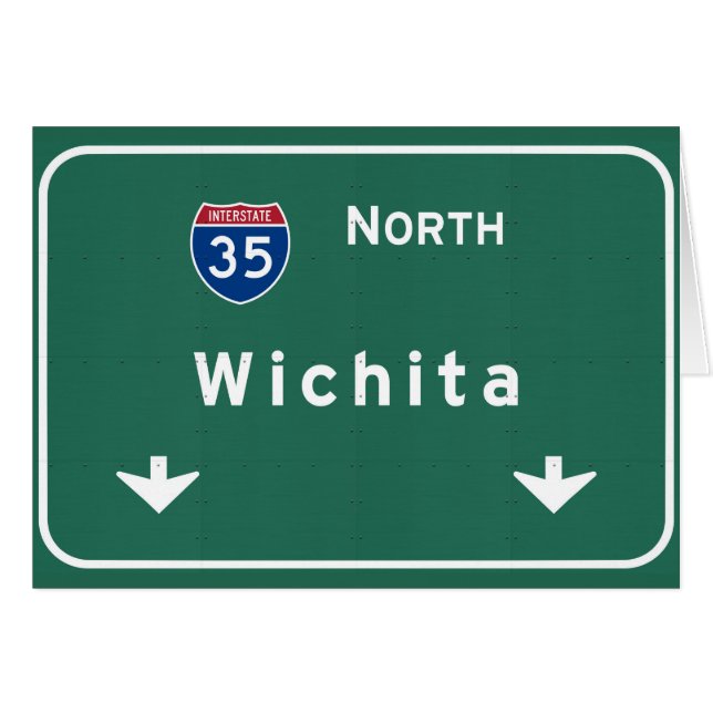 Wichita Kansas ks Interstate Highway Freeway : (Voorkant Horizontaal)