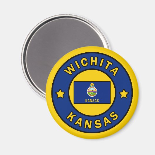 Wichita Kansas Magneet (Voorkant / Achterkant)