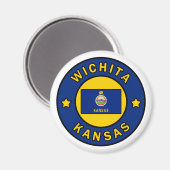 Wichita Kansas Magneet (Voorkant / Achterkant)