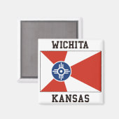 Wichita Kansas Magneet (Voorkant / Achterkant)