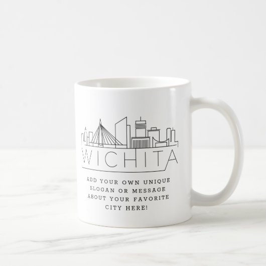 Wichita Kansas | Mok van de gestileerde City Skyli (Rechts)
