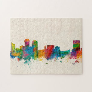 Wichita Kansas Skyline Legpuzzel