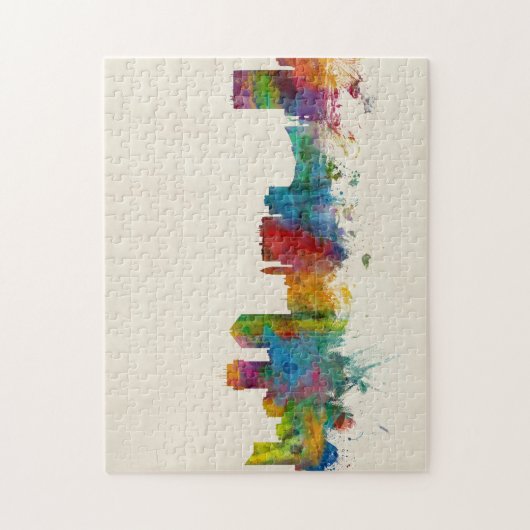 Wichita Kansas Skyline Legpuzzel (Verticaal)