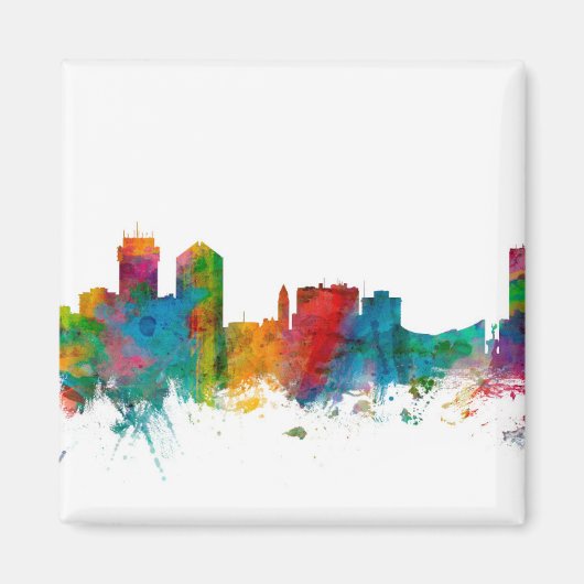 Wichita Kansas Skyline Magneet (Voorkant)