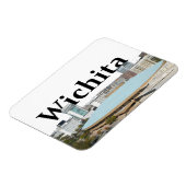 Wichita Kansas Skyline met Wichita in de lucht Magneet (Linkerzijde)