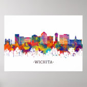 Wichita Kansas Skyline Poster (Voorkant)