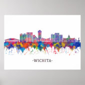 Wichita Kansas Skyline Poster (Voorkant)