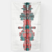 Wichita Kansas Skyline Spandoek (Verticaal)