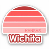 Wichita Kansas Sticker (Voorkant)