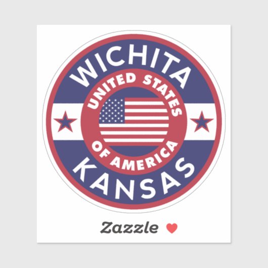 WICHITA, Kansas Sticker (Vel)