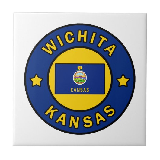 Wichita Kansas Tegeltje (Voorkant)