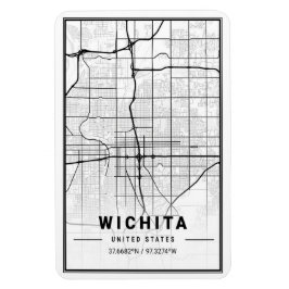 Wichita Kansas USA Travel City Map Magneet