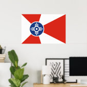 Wichita, Kansas, Verenigde Staten Poster (Thuiskantoor)