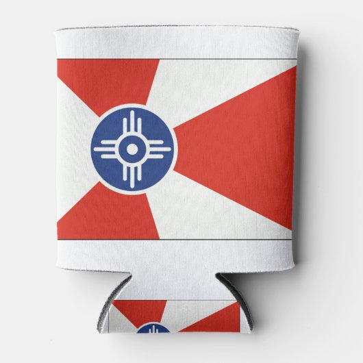 Wichita KS ICT Flag Blikjeskoeler (Voorkant)