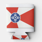 Wichita KS ICT Flag Blikjeskoeler (Achterkant)