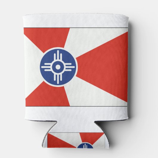 Wichita KS ICT Flag Blikjeskoeler (Achterkant)