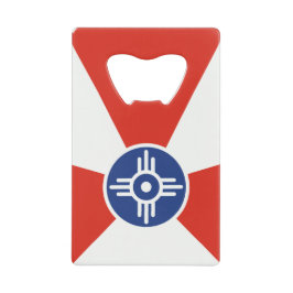 Wichita KS ICT Flag Creditkaart Flessenopener
