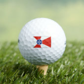 Wichita KS ICT Flag Golfballen (Insitu Shirt)
