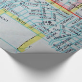 Wichita, KS kaart Cadeaupapier (Hoek)