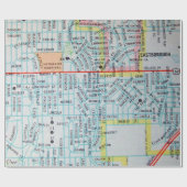 Wichita, KS kaart Cadeaupapier (Vlak)