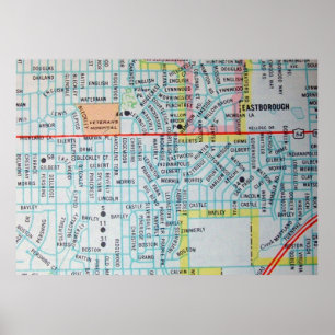 Wichita, KS  Map Poster