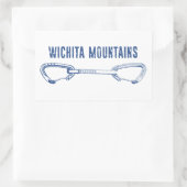 Wichita Mountains Rock-klimmer, Quickdraw Rechthoekige Sticker (Tas)