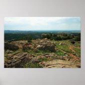 Wichita Mountains Vista met American Bison Poster (Voorkant)