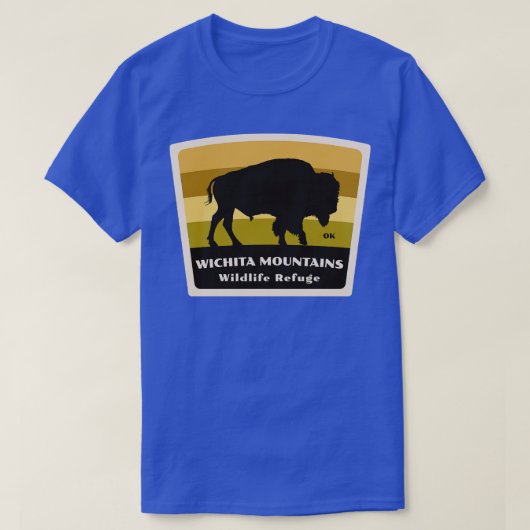 Wichita Mountains Wildlife Refuge Oklahoma Roaming T-shirt (Design voorkant)