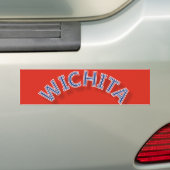 Wichita Red Vehicle Bumpersticker (Op auto)