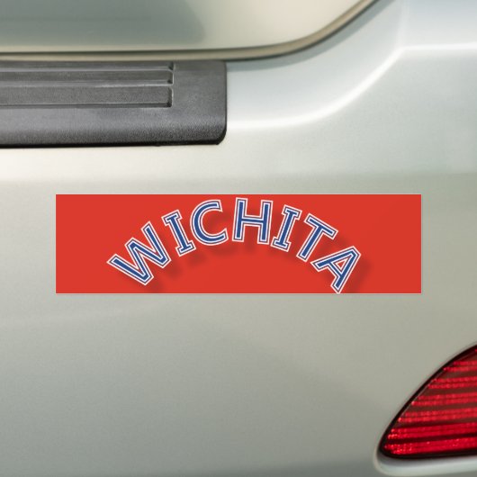 Wichita Red Vehicle Bumpersticker (Op auto)