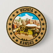 Wichita Ronde Button 7,6 Cm (Voorkant)