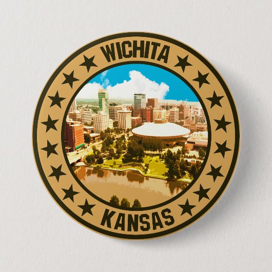 Wichita Ronde Button 7,6 Cm (Voorkant)