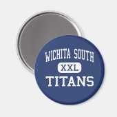 Wichita South - Titans - High - Wichita Kansas Magneet (Voorkant / Achterkant)