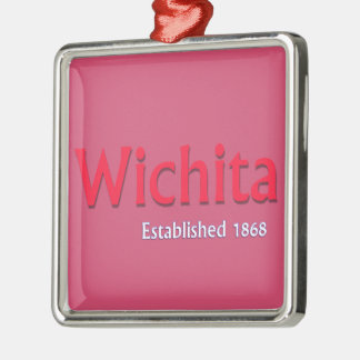 Wichita Vastgestelde Premium Square-siervoorwerpen Metalen Ornament