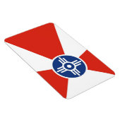 Wichita vlag Kansas staat Amerika Magneet (Rechterzijde)
